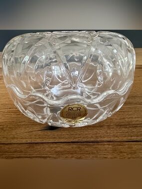 NIB RCR Royal Crystal Rock 24% Lead Crystal "Anyuse 200" 2 Piece Set